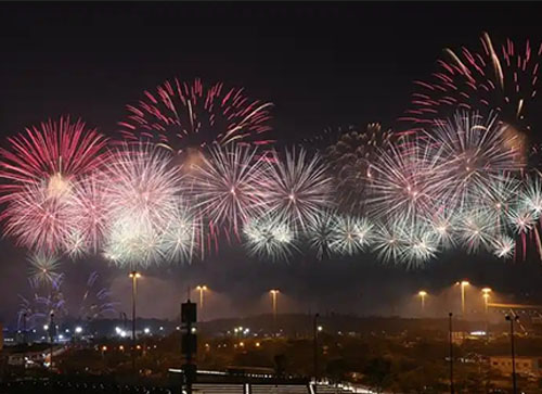 临县焰火晚会